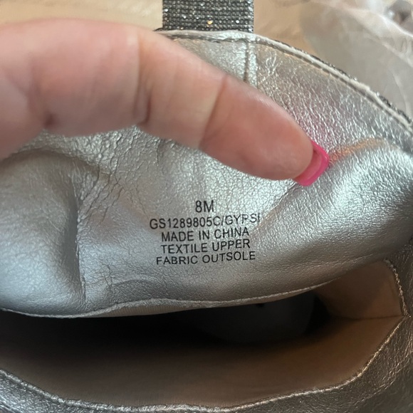 New! MIA Brand “Gypsie” style Gray Sparkle Western Boots Women’s size 8 - Picture 3 of 13